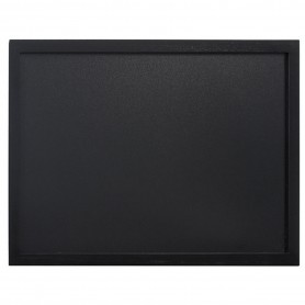 Ardoise murale rectangulaire Woody - 60 x 80 cm - noir