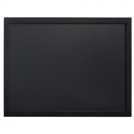 Ardoise murale rectangulaire Woody - 60 x 80 cm - noir