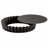 TARTELETTE RONDE CANNELEE FOND MOBILE D.12*2cm