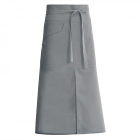 TABLIER BISTROT LONG NELL80 GRIS - MOLINEL