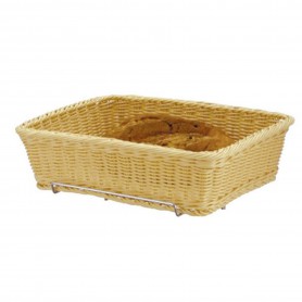 CORBEILLE RECT 53X32HT 9 ROTIN PLAS