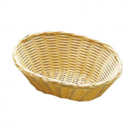 CORBEILLE OVALE 23CM ROTIN PLAST