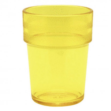 24 GOBELET 20CL COPOLYESTER JAUNE TILLEUL - PLASTOREX