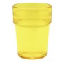 24 GOBELETS 16CL COPOLYESTER JAUNE PLASTOREX