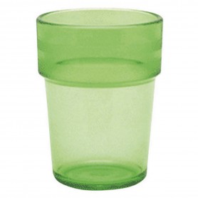 24 GOBELETS 16CL COPOLYESTER VERT PLASTOREX