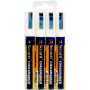 Feutre-craie blanc - Waterproof - Large 7-15 mm - Lot de 4
