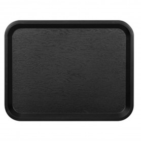 Plateau Fast Food 26x36 cm - Couleur Noir- Lot de 45 - Platex