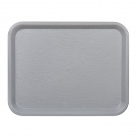 Plateau Fast Food 26x36 cm - Couleur gris - Lot de 45 - Platex