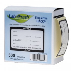 Étiquette  LabelFresh Labels "surgelés" - 70x45 mm - boîte de 500 étiquettes