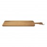 Longue planche à servir avec poignée en bois d'acacia 60x15x1.5cm