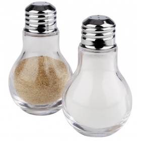 Lot De 2 Bouteilles à Assaisonnement Réutilisables - Salière Et Poivrière En Inox Et Verre, Pour Cuisine, Restaurant, Barbecue