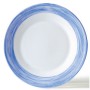 6 ASSIETTES CREUSES RESTAURANT BRUSH ø225mm BLEU - ARCOROC