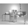 LAVE VAISSELLE A CAPOT H604S-12A avec pompe de vidange