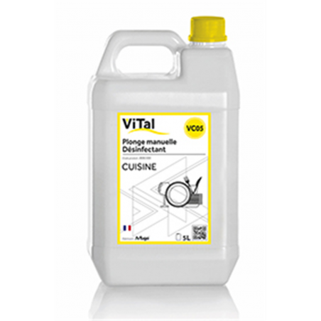 VITAL CUISINE PLONGE MANUELLE DESINFECTANT 5L