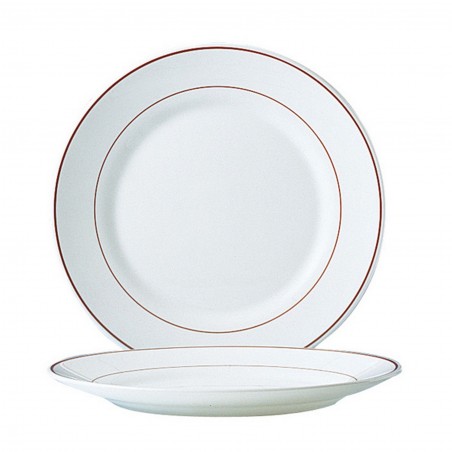ASSIETTES PLATE 23.5cm RESTAURANT FILET BORDEAUX - ARCOROC