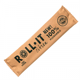 RINCE-DOIGTS FLUSHABLE ROLL-IT 'FEEL GREEN' 50 G/M2 14.5X4 CM BLAN