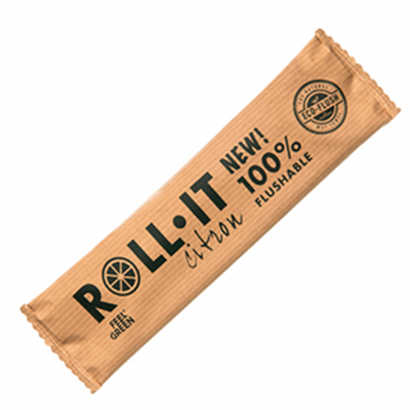 RINCE-DOIGTS FLUSHABLE ROLL-IT 'FEEL GREEN' 50 G/M2 14.5X4 CM BLAN