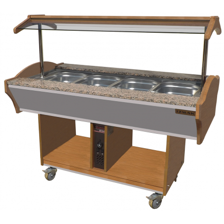 MEUBLE BUFFET CHAUD COLORIS BAMBOU