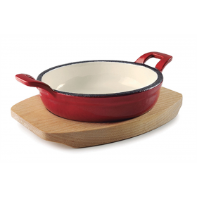PLAT ROND MAGMA RED D.12CM