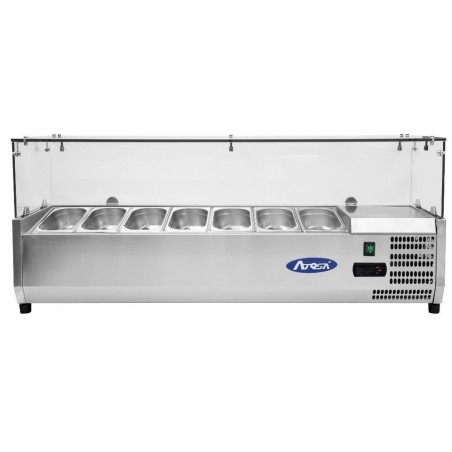 Vitrine saladette 1500MM 7 bacs GN1/4