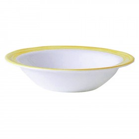 6 COUPELLES 11cl ø120mm RASTAURANT BRUSH JAUNE - ARCOROC