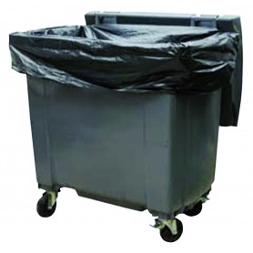 Housse conteneur - noir - 750 L - 1930x1500 mm