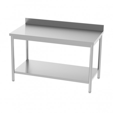 TABLE ADOSSEE 800-1600X600 AV ETAGERE CENTRALE