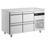 TABLE GASTRONORME GN 1/1 - 4 TIROIRS - 270 L - DESSUS EN INOX
