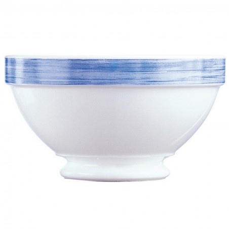 6 BOLS A TALON 51cl ø12cm RESTAURANT BRUSH BLEU - ARCOROC