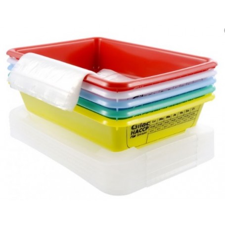 LOT DE 5 BACS DE PRELEVEMENT 3L + COUVERCLE - GILAC