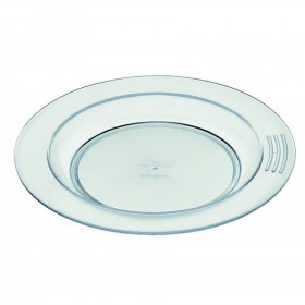 30 ASSIETTES DEMI-CREUSES COPOLYESTER VERT ø23cm - SAINT ROMAIN