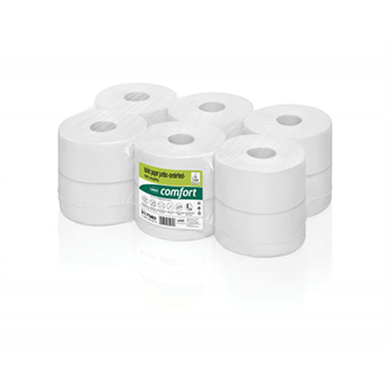 Papier toilette comfort mini jumbo180m - 12 rouleaux - WEPA Papier toilette comfort mini jumbo180m - 12 rouleaux - WEPA