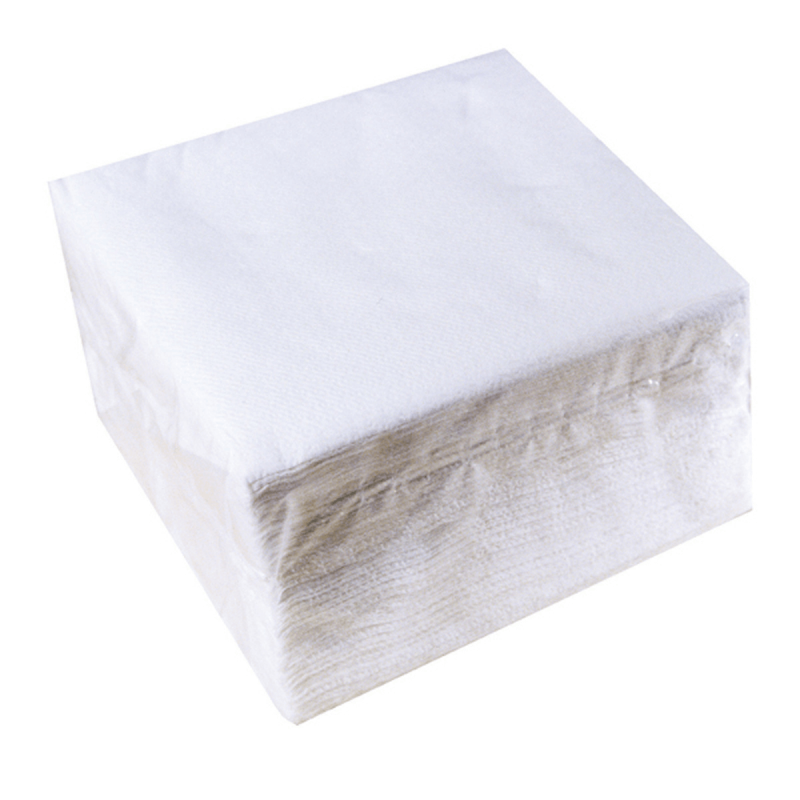 Serviettes blanches 30x30cm - GLOBAL HYGIENE