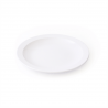 Assiette plate mélanine blanche - PLASTOREX