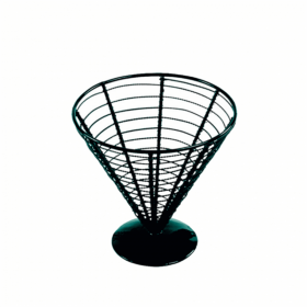BASKET D.18X17 5 CM NOIR ACIER