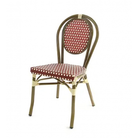 Chaise Bamboo Rouge