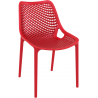 Chaise AIR - 50x60x82 cm - noir ou rouge
