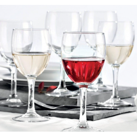 12 verres à vin - 19 cl - Transparent