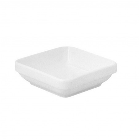 12 RAVIERS CARRES 11*11cm - 20cl - PORCELAINE BLANCHE