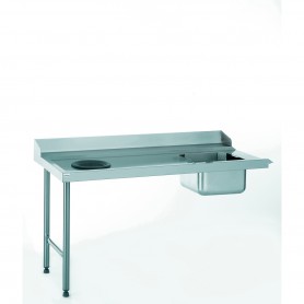 TABLE D'ENTREE AVEC BAC ET TVO L1600*760 RACCORDABLE A DROITE TOURNUS