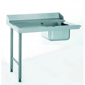 TABLE D'ENTREE AVEC BAC L1100*760*840mm raccordable à droite - TOURNUS