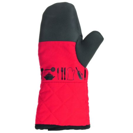 Moufle de cuisine en coton et néoprène