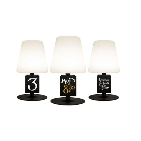 Lampe sans fil - LED - Avec ardoise - Lumière blanche