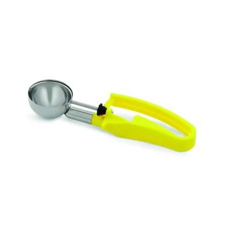 Cuillère à pression pour boule de glace - Jaune ø5,2 cm - 53 ml