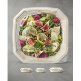 Couvercle assiette octabagasse 400ml 160x160x39