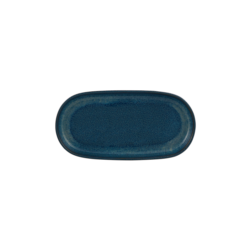 Plat oval - Grès Ø 30x15x3 cm - Gemstone