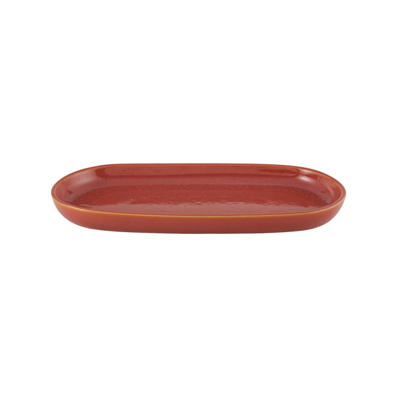 Plat oval - Grès Ø 30x15x3 cm - Gemstone